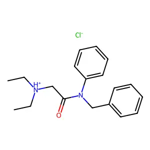 [2-(N-benzylanilino)-2-oxoethyl]-diethylazanium chloride structure