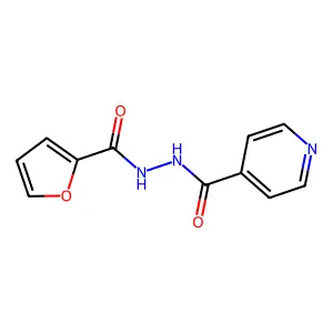 1-(2-Furoyl)-2-isonicotinoylhydrazine structure