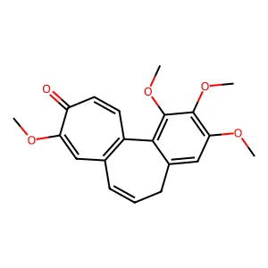 1,2,3,9-tetramethoxy-5H-benzo[a]heptalen-10-one structure