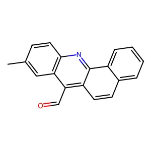 Benz(c)acridine-7-carboxaldehyde, 9-methyl- structure