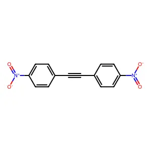 1,2-Bis(4-nitrophenyl)ethyne structure