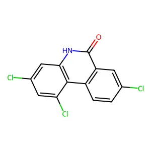 1,3,8-trichloro-5H-phenanthridin-6-one structure