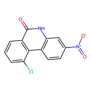 10-chloro-3-nitro-5H-phenanthridin-6-one structure