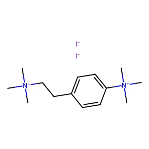 trimethyl-[4-[2-(trimethylazaniumyl)ethyl]phenyl]azanium diiodide structure