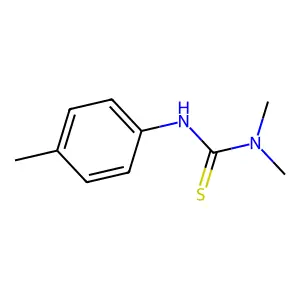 1,1-dimethyl-3-(para-tolyl)-2-thiourea structure