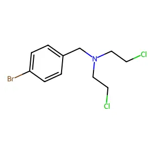 N,N-Bis(2-chloroethyl)-p-bromobenzylamine structure