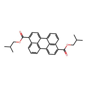bis(2-methylpropyl) perylene-3,9-dicarboxylate structure