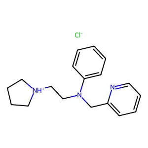 N-(2-Picolyl)-N-phenyl-N-(2-(1-pyrrolidinyl)ethyl)amine hydrochloride structure