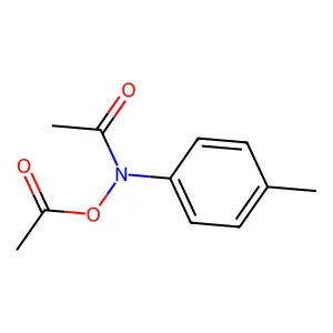 (N-acetyl-4-methylanilino) acetate structure