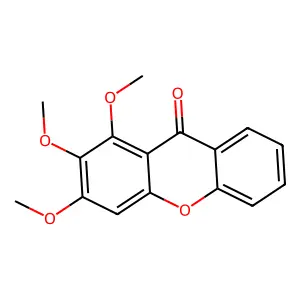 1,2,3-Trimethoxyxanthone structure