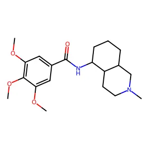 N-[(4aS,8aR)-2-methyl-3,4,4a,5,6,7,8,8a-octahydro-1H-isoquinolin-5-yl]-3,4,5-trimethoxybenzamide structure
