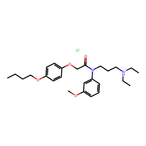 Acetamide, N-(m-anisyl)-2-(p-butoxyphenoxy)-N-(3-(diethylamino)propyl)-, hydrochloride structure