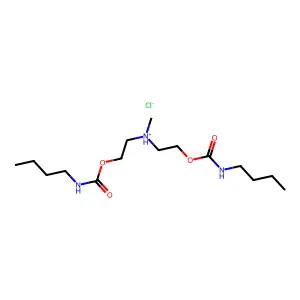bis[2-(butylcarbamoyloxy)ethyl]-methylazanium chloride structure
