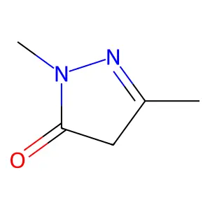 2,5-dimethyl-4H-pyrazol-3-one structure
