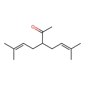 5-Hepten-2-one, 6-methyl-3-(3-methyl-2-butenyl)- structure