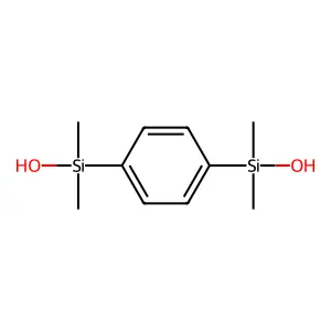 hydroxy-[4-[hydroxy(dimethyl)silyl]phenyl]-dimethylsilane structure