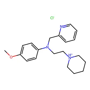 N-(2-Picolyl)-N-(4-methoxyphenyl)-N-(2-piperidinoethyl)amine hydrochloride structure