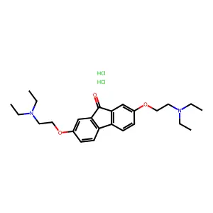 Tilorone dihydrochloride structure