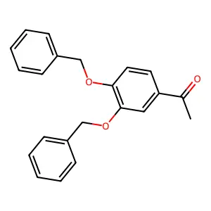 1-[3,4-bis(phenylmethoxy)phenyl]ethanone structure