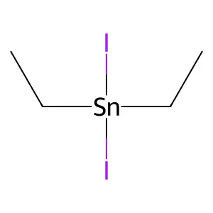 Diethyltin diiodide structure