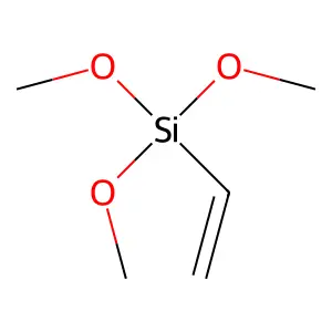 Vinyltrimethoxysilane structure