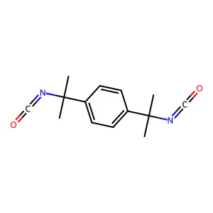Bis(isocyanatomethyl)durene structure