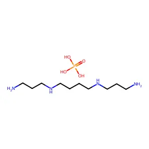 N,N'-bis(3-aminopropyl)butane-1,4-diaminephosphoric acid structure