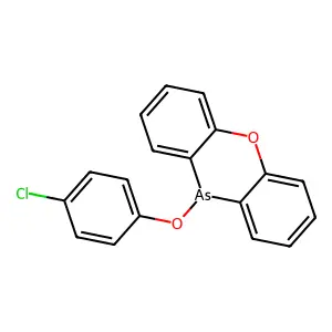 10-(p-Chlorophenoxy)phenoxarsine structure