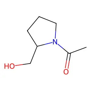 1-[2-(hydroxymethyl)pyrrolidin-1-yl]ethan-1-one structure