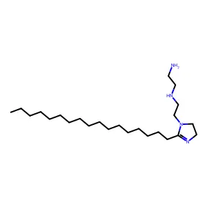 N'-[2-(2-heptadecyl-4,5-dihydroimidazol-1-yl)ethyl]ethane-1,2-diamine structure