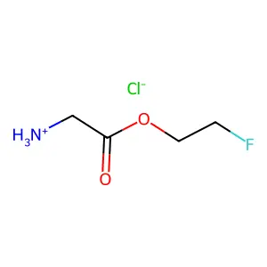 GLYCINE, 2-FLUOROETHYL ESTER, HYDROCHLORIDE structure