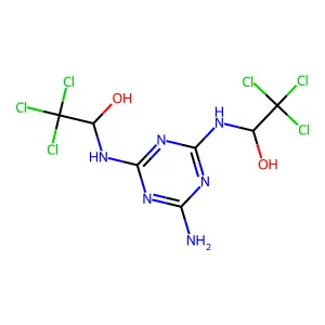 Compound C7H8Cl6N6O2 structure