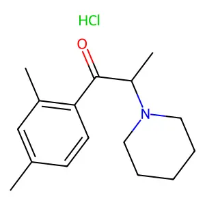 1-(2,4-dimethylphenyl)-2-piperidin-1-ylpropan-1-one;hydrochloride structure