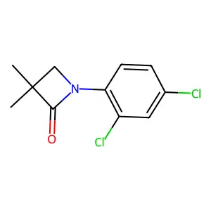 1-(2,4-dichlorophenyl)-3,3-dimethyl-2-azetanone structure