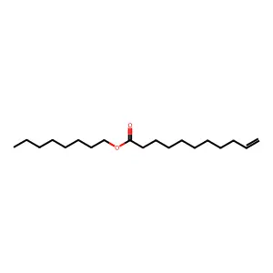 10-Undecenoic acid, octyl ester structure