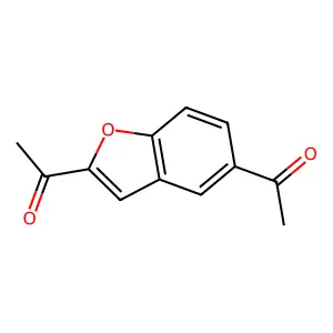 1-(2-acetyl-1-benzofuran-5-yl)ethanone structure