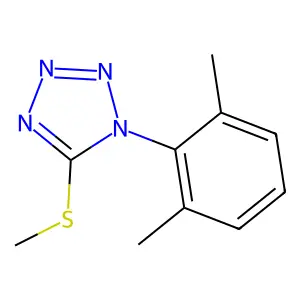 1-(2,6-dimethylphenyl)-5-methylsulfanyltetrazole structure