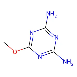6-methoxy-1,3,5-triazine-2,4-diamine structure