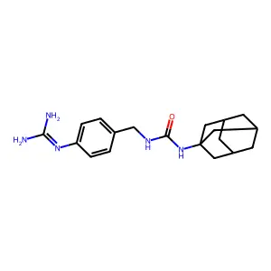 n-(1-adamantyl)-n'-(4-guanidinobenzyl)urea structure