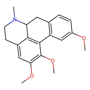 1,2,10-trimethoxy-6-methyl-5,6,6a,7-tetrahydro-4H-dibenzo[de,g]quinoline structure