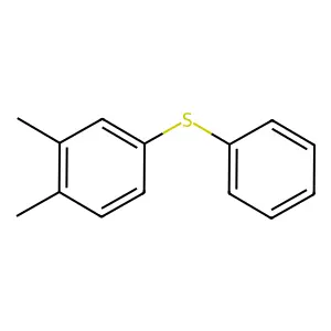 1,2-dimethyl-4-phenylsulfanylbenzene structure