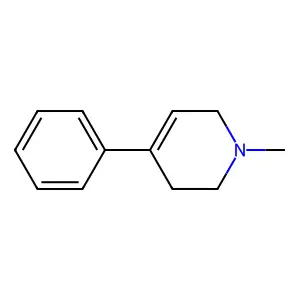 1-Methyl-4-phenyl-1,2,3,6-tetrahydropyridine structure