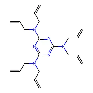 N,N,N',N',N'',N''-Hexaallyl-1,3,5-triazine-2,4,6-triamine structure
