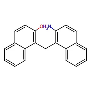 1-[(2-aminonaphthalen-1-yl)methyl]naphthalen-2-ol structure