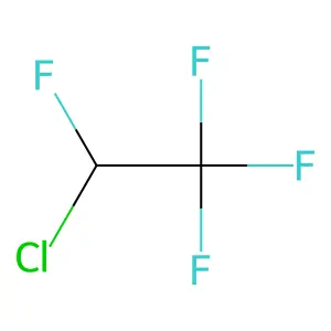 2-CHLORO-1,1,1,2-TETRAFLUOROETHANE structure
