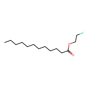 Lauric acid, 2-fluoroethyl ester structure