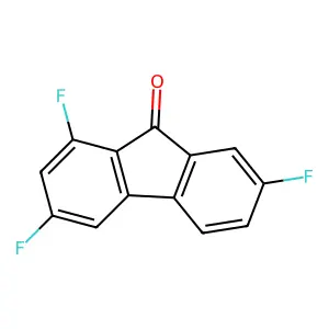 1,3,7-trifluorofluoren-9-one structure