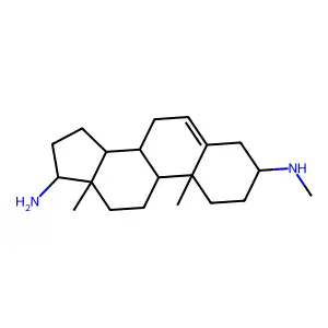Androst-5-ene-3,17-diamine, N3-methyl-, (3.beta.,17.beta.)- structure