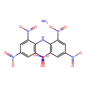 Dipicrylamine, ammonium salt structure