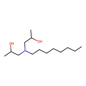 1-[2-hydroxypropyl(octyl)amino]propan-2-ol structure